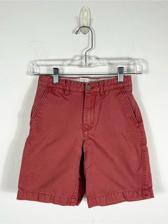 Crewcuts Other - Crewcuts J.Crew Boys Flat Front Chino Shorts Red Size 8 Adjustable Waist